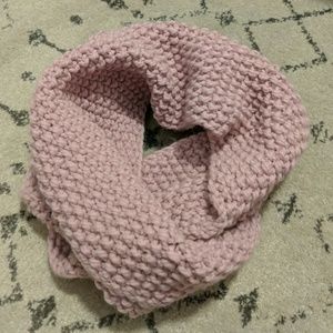 Handmade mauve infinity scarf